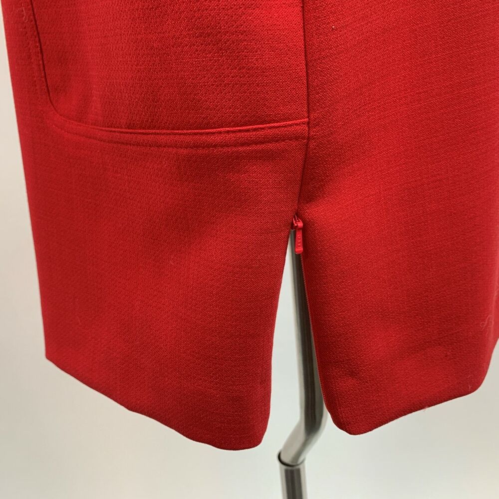 Body by Victoria Women's Dress Size 8 Red‎ Sleeveless Wool Blend - Picture 7 of 11